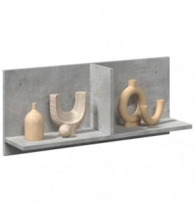 vidaXL Wall Cabinet 70x16.5x30 cm Concrete Grey Engineered Wood — Size: 70 x 16.5 x 30 cm
