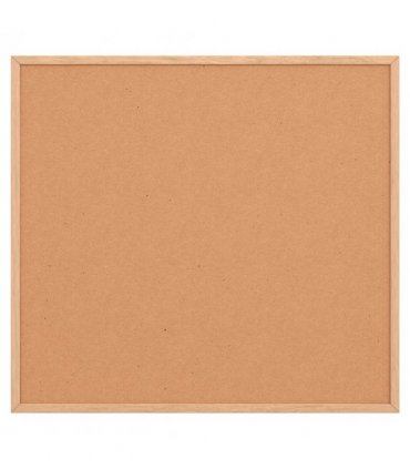 vidaXL Cork Board with Solid Pine Wood Frame 60x55 cm — Size: 60 x 55 cm