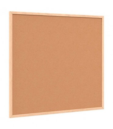 vidaXL Cork Board with Solid Pine Wood Frame 60x55 cm — Size: 60 x 55 cm