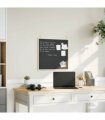 vidaXL Chalkboard with Solid Pine Wood Frame Black 60x55 cm — Size: 60 x 55 cm