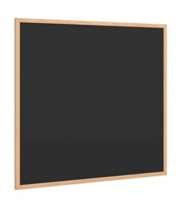 vidaXL Chalkboard with Solid Pine Wood Frame Black 60x55 cm — Size: 60 x 55 cm