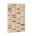 vidaXL Wooden Collector's Display Case with 56 Compartments 40x4.5x60cm — Size: 40 x 4.5 x 60 cm
