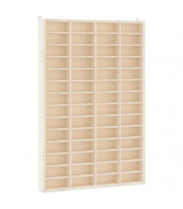 vidaXL Wooden Collector's Display Case with 56 Compartments 40x4.5x60cm — Size: 40 x 4.5 x 60 cm