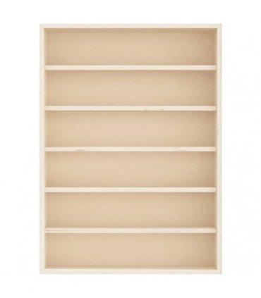 vidaXL Wooden Collector's Display Case with 6 Shelves 40x8.5x55cm — Size: 40 x 8.5 x 55 cm