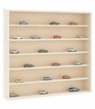 vidaXL Wooden Collector's Display Case with 6 Shelves 60x8.5x55cm — Size: 60 x 8.5 x 55 cm