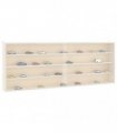 vidaXL Wooden Collector's Display Case with Doors 100x8.5x37cm — Size: 100 x 8.5 x 37 cm