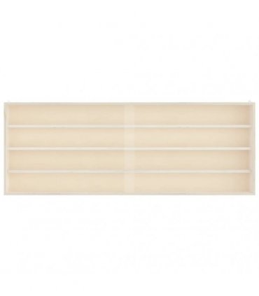 vidaXL Wooden Collector's Display Case with Doors 100x8.5x37cm — Size: 100 x 8.5 x 37 cm
