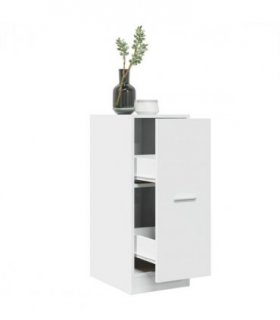 vidaXL Apothecary Cabinet White 30x41x77.5 cm Engineered Wood — Size: 30 x 41 x 77.5 cm