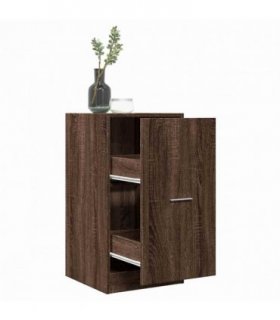 vidaXL Apothecary Cabinet Brown Oak 40x41x77.5 cm Engineered Wood — Size: 40 x 41 x 77.5 cm