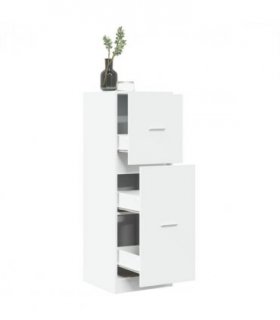 vidaXL Apothecary Cabinet White 40x41x118 cm Engineered Wood — Size: 40 x 41 x 118 cm