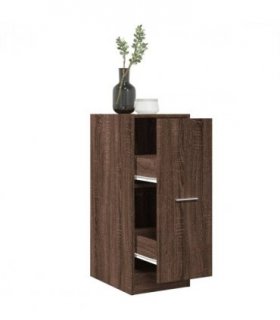 vidaXL Apothecary Cabinet Brown Oak 30x41x77.5 cm Engineered Wood — Size: 30 x 41 x 77.5 cm