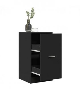 vidaXL Apothecary Cabinet Black 40x41x77.5 cm Engineered Wood — Size: 40 x 41 x 77.5 cm