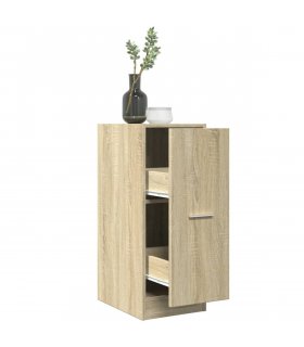 vidaXL Apothecary Cabinet Sonoma Oak 30x41x77.5 cm Engineered Wood — Size: 30 x 41 x 77.5 cm