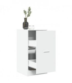 vidaXL Apothecary Cabinet White 40x41x77.5 cm Engineered Wood — Size: 40 x 41 x 77.5 cm
