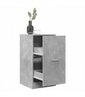 vidaXL Apothecary Cabinet Concrete Grey 40x41x77.5 cm Engineered Wood — Size: 40 x 41 x 77.5 cm
