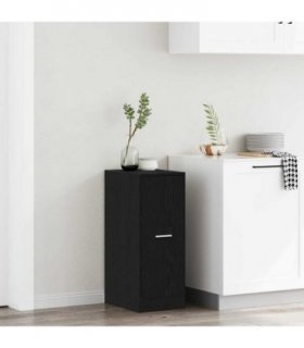 vidaXL Apothecary Cabinet Black oak 40 x 41 x 77.5 cm Engineered wood