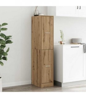 vidaXL Apothecary Cabinet Artisian Oak 30x41x144.5 cm Engineered Wood — Size: 30 x 41 x 144.5 cm