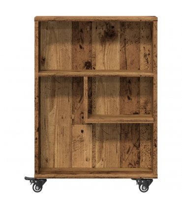 vidaXL Narrow Storage Trolley Old Wood 48x13x68 cm Engineered Wood