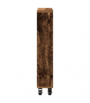 vidaXL Narrow Storage Trolley Old Wood 48x13x68 cm Engineered Wood