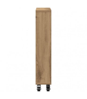 vidaXL Narrow Storage Trolley Artisian Oak 48x13x68 cm Engineered Wood