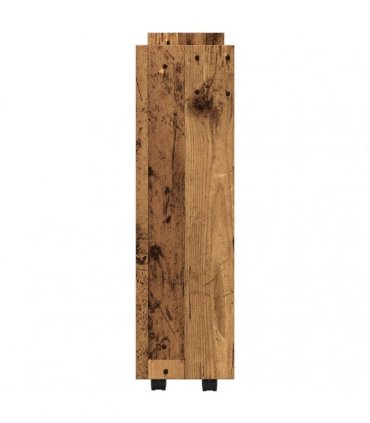 vidaXL Narrow Storage Trolley 3 Tier Old Wood Engineered Wood — V0672055254