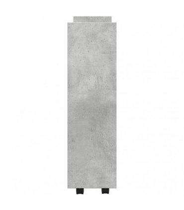 vidaXL Narrow Storage Trolley 3 Tier Concrete Grey Engineered Wood — V0672055259