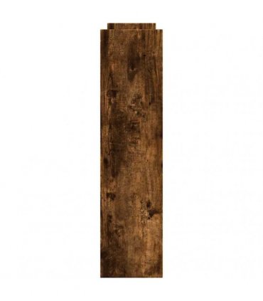 vidaXL Narrow Storage Trolley 4 Tier Smoked Oak Engineered Wood