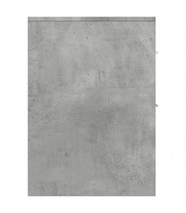 vidaXL Narrow Bathroom Cupboard with Wheels Concrete Grey Engineered Wood