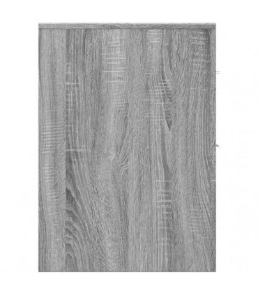 vidaXL Narrow Bathroom Cupboard with Wheels Grey Sonoma Engineered Wood