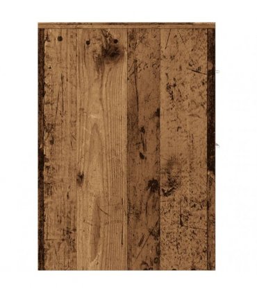 vidaXL Narrow Bathroom Cupboard with Wheels Old Wood Engineered Wood