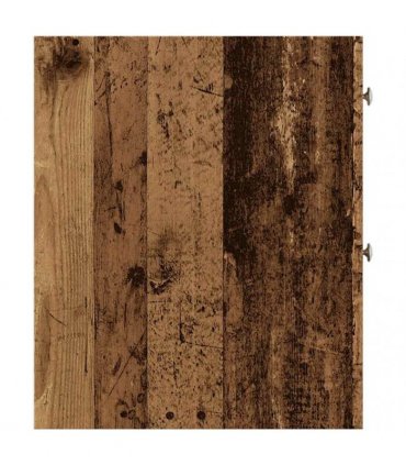 vidaXL Narrow Bathroom Cupboard with Wheels Old Wood Engineered Wood — V0672055292