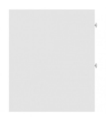 vidaXL Narrow Bathroom Cupboard with Wheels White Engineered Wood — V0672055293