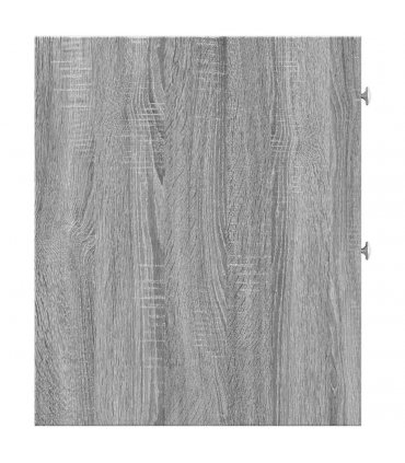 vidaXL Narrow Bathroom Cupboard with Wheels Grey Sonoma Engineered Wood — V0672055294