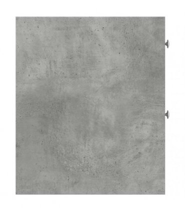 vidaXL Narrow Bathroom Cupboard with Wheels Concrete Grey Engineered Wood — V0672055295