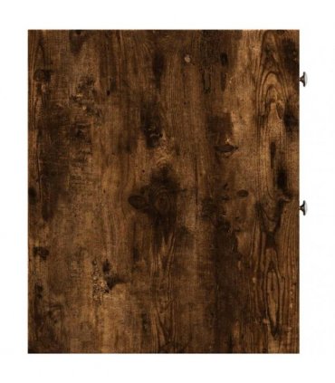 vidaXL Narrow Bathroom Cupboard with Wheels Smoked Oak Engineered Wood — V0672055298