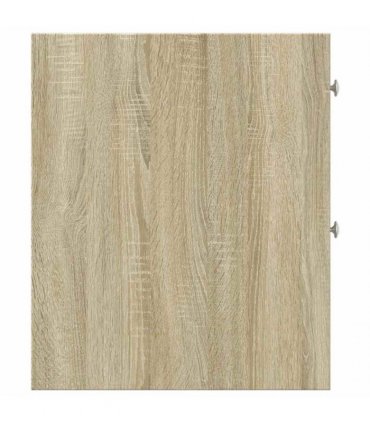 vidaXL Narrow Bathroom Cupboard with Wheels Sonoma Oak Engineered Wood — V0672055299
