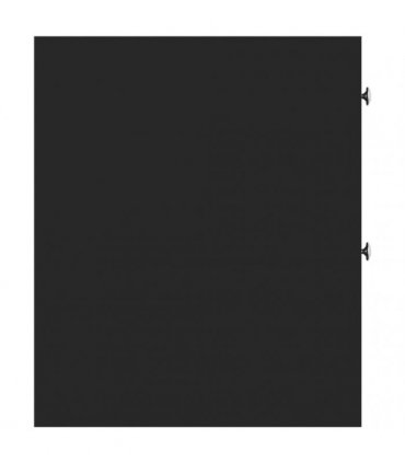 vidaXL Narrow Bathroom Cupboard with Wheels Black Engineered Wood — V0672055300