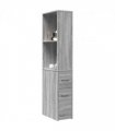 vidaXL Narrow Bathroom Cupboard with Wheels Grey Sonoma Engineered Wood — V0672055305