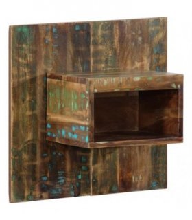 vidaXL Bedside Cabinet Multicolour 50x27x50 cm Solid Wood Reclaimed