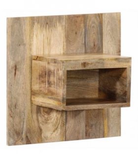 vidaXL Bedside Cabinet 50x27x50 cm Solid Rough Wood Mango