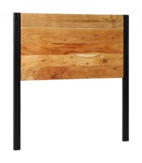 vidaXL Headboard 100 cm Solid Wood Acacia and Iron