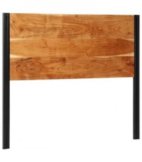 vidaXL Headboard 120 cm Solid Wood Acacia and Iron