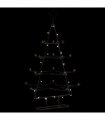 vidaXL Metal Christmas Tree for Decoration Black 140 cm
