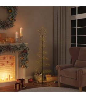 vidaXL LED Christmas Tree 100 LEDs Warm White 150 cm