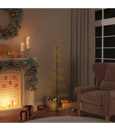 vidaXL LED Christmas Tree 100 LEDs Warm White 150 cm