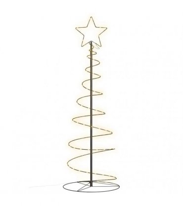 vidaXL LED Christmas Tree 100 LEDs Warm White 150 cm