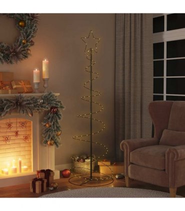 vidaXL LED Christmas Tree 120 LEDs Warm White 180 cm