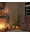 vidaXL LED Christmas Tree 120 LEDs Warm White 180 cm