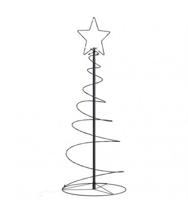vidaXL LED Christmas Tree 80 LEDs Warm White 120 cm