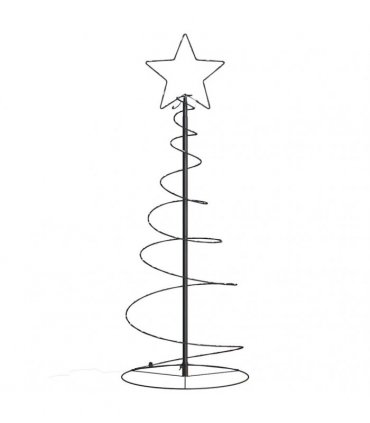 vidaXL LED Christmas Tree 80 LEDs Warm White 120 cm